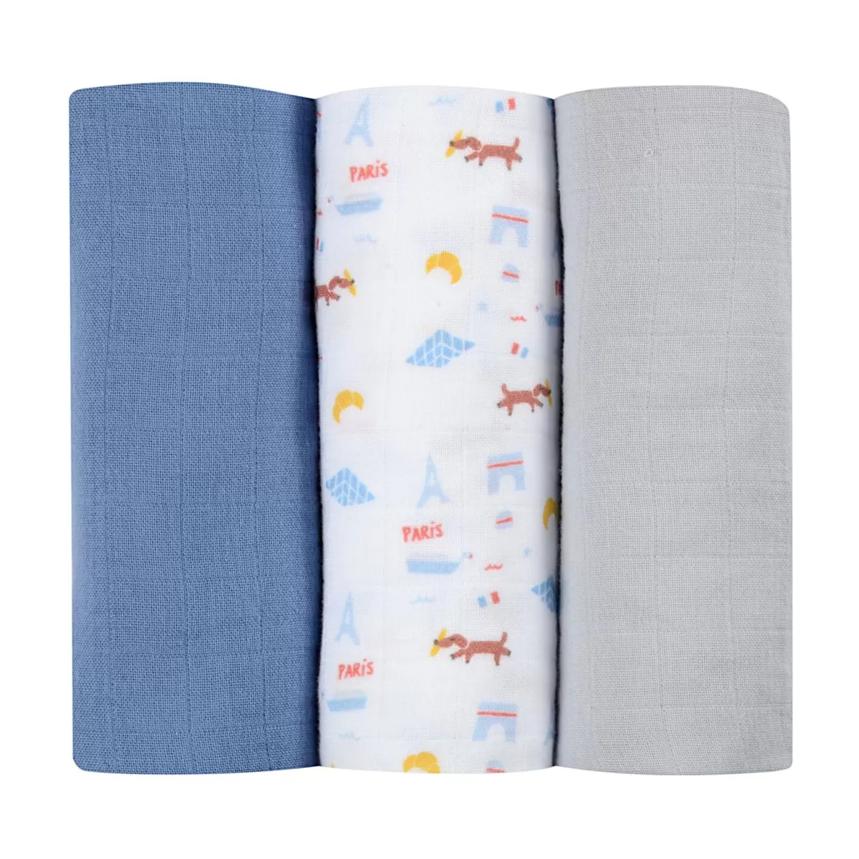 BÉABA Accessoires De Toilette*Lot De 3 Langes En Coton Paris
